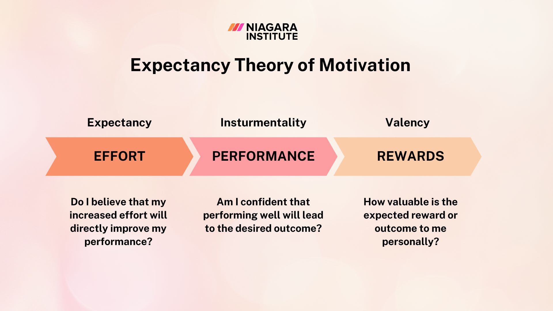 Elements of Vroom's Expectancy Theory of Motivation