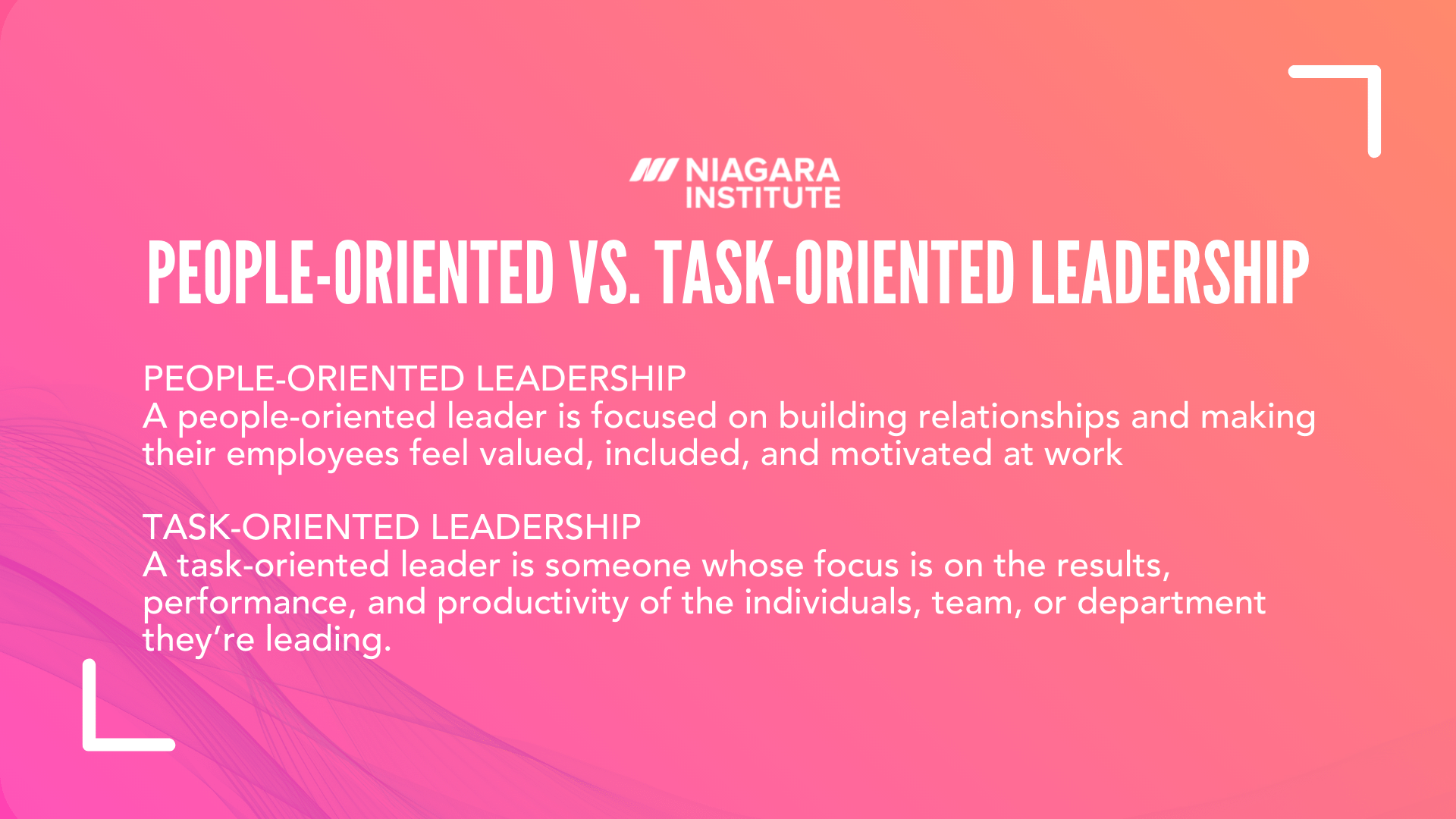 task oriented leadership